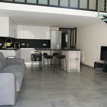 Apartment Loft Chic Et Moderne, Deco Industrielle Beausoleil